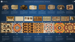 The Evolution of artistic patterns in historic artwork: A Timeline